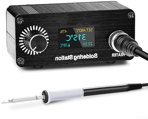 Stazione di saldatura precisa per controllo della temperatura, T12 Digital per OLED, set di strumenti di manutenzione, 72 W di potenza (A)