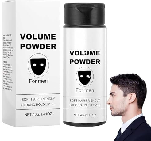 xinrongda Texturpuder für Männer, Volumen Puder Haare, Haarpuder Männer, Fluffy Hair Powder, Verleiht Sofort Textur und Volumen, Farbloses Stylingpuderfür Männer aller Haartypen