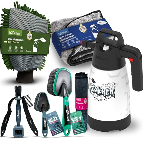 bio-chem Set de 9 accessoires de nettoyage pour vélo, vtt, e-bike