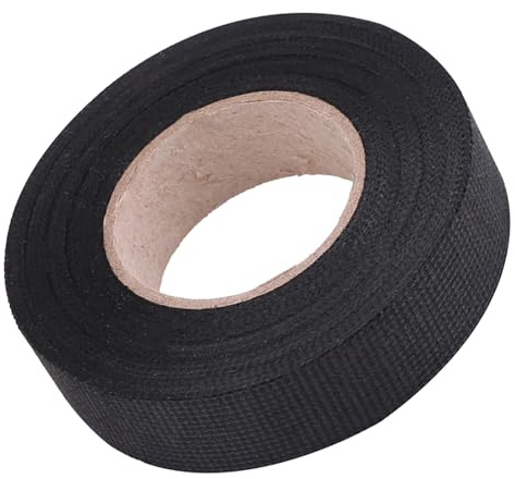 Walmeck Ruban Adhésif Multi-usages pour Voiture, Feutre Anti-grincement, pour Faisceau de Câbles Automobiles, Adhésif Isolant en Tissu Polyester (19 mm * 15m)