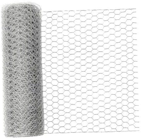 Sharplace Grillage à Poules, barrière pour Animaux, Filet de Protection pour terrasse et Arbres, clôture en Treillis métallique Hexagonal pour Lapins, parterres, 0.4 M X 15 M