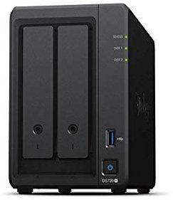 Synology DS720+ 2-Bay Diskstation NAS (Intel Celeron J4125 6GB Ram 2xRJ-45 1GbE LAN-Port) Bundle mit 2 x 4TB WD RED Plus HDD (WD40EFZX - 68AWUN0)