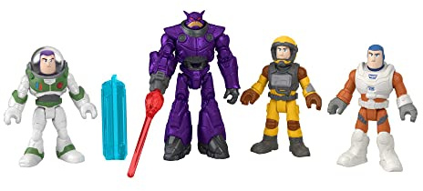 Fisher-Price Imaginext HGT28 - Buzz Lightyear Mission Multipack mit Disney und Pixar, Figurenset mit 4 beweglichen Figuren für Rollenspiele, Spielzeug für Kinder ab 3 Jahren