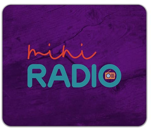 Shopagift Mini Radio Mouse Mat Pad Broadcast Station Broadcasting 24cm x 19cm