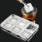 LIFEDYLUK Cubiteras Para Hielo de Acero Inoxidable, Cubiteras Para Hielo con Tapa, Moldes de Bandeja Para Cubitos de Hielo Para Cócteles, Congeladores, Whisky, Chocolate, Vino, Cerveza