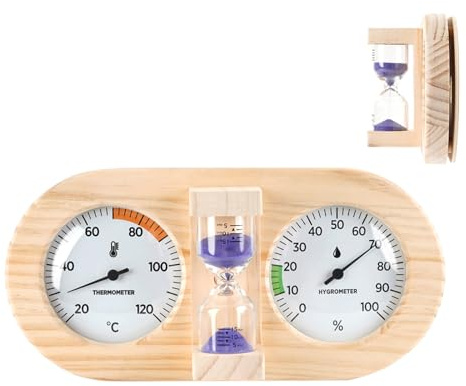 Medidor de Temperatura para Sauna Medidor De Humedad Con Cuenta Atrás De 15