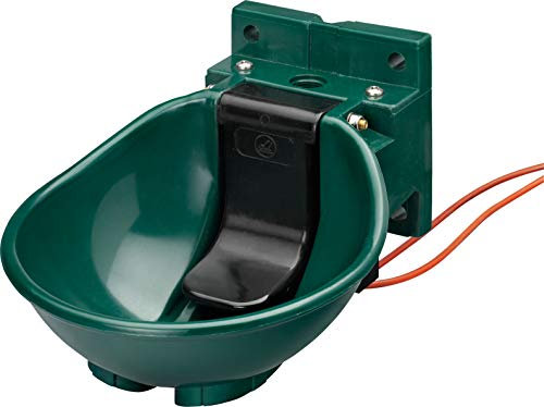 Lister Heizbares Tränkebecken SB 2 H mit Heizkabel 230 Volt / 33 Watt (Frostschutz bis ca. -20°C) - mit Druckzunge 230 Volt - Tränke Kuh Kühe Rinder Pferd Pferde Stall