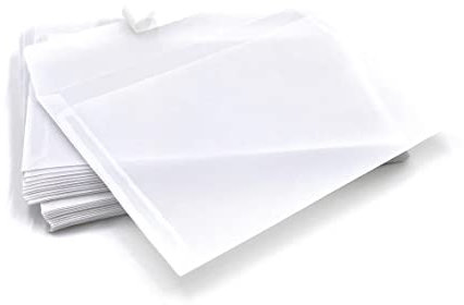 umschlag-discount – transparente Briefumschläge aus Pergamin-Papier für Infoschreiben, Gutscheine, Einladungen & Co – 500 Stück selbstklebende Briefkuverts mit den Maßen 162 x 114 mm (DIN C6)