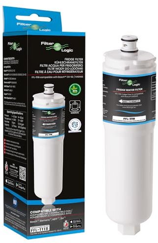 Filterlogic FFL-111B | Wasserfilter kompatibel mit 3M CS-52 für Bosch, Siemens, Neff, Gaggenau Kühlschrank Filter EVOLFLTR10 00576336, 576336, 00640565, 640565, CS-452, CS-451, CS-51
