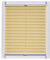 Sunlines Plissee Made in Germany, Tageslicht, Crepes Uni Klemmfix, Silbergraue Schiene, 130 x 150, Stoff, Gelb, 130 x 150cm