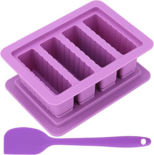 Moule à beurre en silicone avec spatules en silicone de qualité alimentaire, moules à beurre avec couvercle, récipient rectangulaire pour brownies, glaçons, beurre fait maison, herbes
