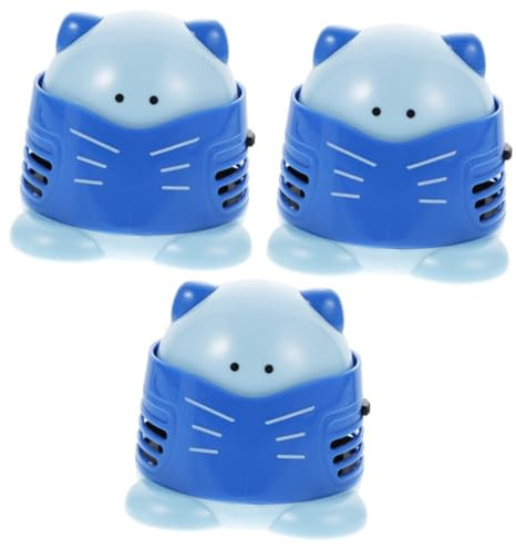 UKCOCO 3 Stk Staubsauger Tastatur Mini Mini-vakuum Mini-staubtuch Staubsammler Aus Kunststoff Mikrobohrer Staubfänger Mini-bohrer Tragbare Drahtlose Tastatur Desktop Klein Zubehör Plastik