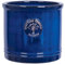 Medium 24cm Blue Heritage Cylinder Garden Ceramic Planter Plant Flower Pot - Frost Proof