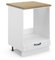 Vicco Herdumbauschrank Fame-Line, Herdschrank, Weiß Landhaus/Weiß, 60 cm, AP Eiche