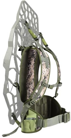 UIIHUNT Treestand Transport System, Comfortable Padded Tree Stand Backpack Carry Straps, Adjustable Tree Stand Carrier System, Fits Most Tree Stands, Include Necessary Hip & Waist Belt