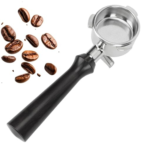 Filtro porta per caffè – Maniglia, filtro porta caffè, 54 mm doppio versamento | Cestino professionale in acciaio per il produttore di cappuccino