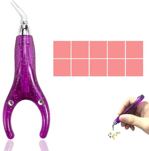 ElevaPulse Diamond Painting Stift, Diamond Painting Stifte Zum Befüllen, Präzises Werkzeug Für Handwerk Und DIY, 11-Teiliges Set Mit 10x 24 cm Ton Und 1x Stift, Inklusive Aufbewahrungsbox