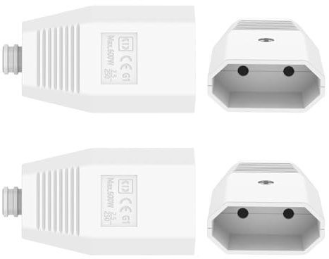 4 Pièces Prise Electrique Femelle,Fiche Femelle,Connecteur Europe Fiche Plate Contact de Protection,Accouplement Plat Euro 250V Prise Euro Plate Fiche Electrique Femelle Avec Décharge
