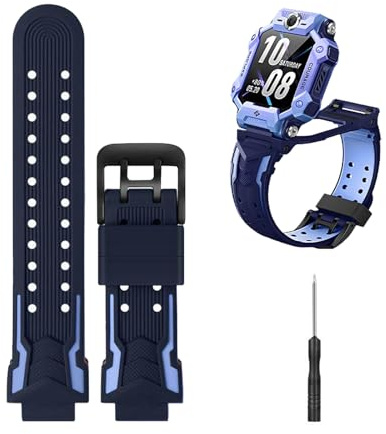 SUGARJAR Bracelet Enfant Compatible avec Imoo Watch Phone Z7/Z6/Z1, Bracelets de Rechange Silicone Souple pour Montre Connectée Imoo pour Filles et Garçons