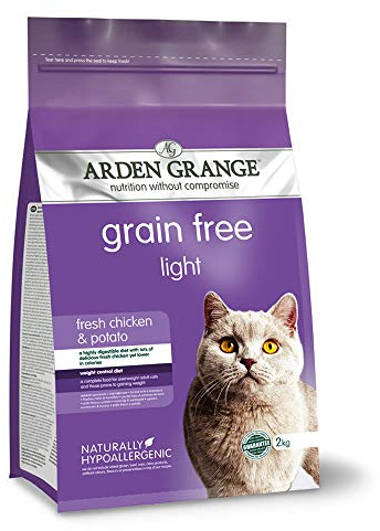 Arden Grange Adult Dry Cat Food Light, Chicken, 2 Kg