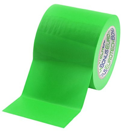 BONUS Eurotech 1BL23.43.0100/033A# PVC Bodenmarkierungsband, Klebstoff auf Kautschuk Basis, weich, Länge 33 m x Breite 100 mm x Dicke 0,17 mm, Grün