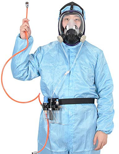 Trudsafe 3 in 1 Function Supplied Air Fed Full Face Respirator System, Don't Need Cartridge, Respirator Included