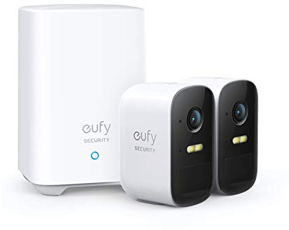 eufy Security, eufyCam 2C 2-Cam Kit, Security Camera Wireless Outdoor, Home Security System, HomeKit Compatibility, 1080p HD, IP67, Night Vision, Motion Only Alert, No Monthly Fee