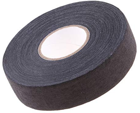 U/ D 22 Yards Hockeyschläger-Tape aus Baumwolle für Schläger, Lacrosse, Hockeyschläger, Kletterer, Badminton, Tennis (schwarz)