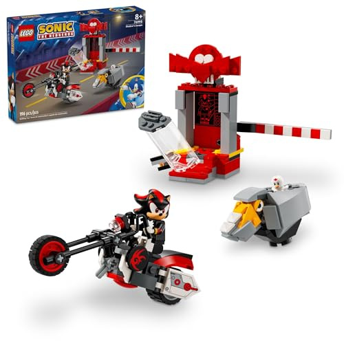LEGO Sonic The Hedgehog Shadow The Hedgehog Escape Building Set, giocattolo per moto, personaggi dei videogiochi, giocattolo sonico per bambini, regalo per giocatori dagli 8 anni in su, 76995