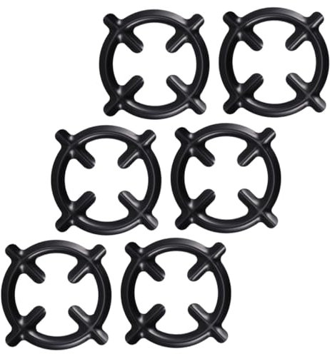 Gadpiparty 6pièces Supports Stables Fer Antirouille Pour Brûleurs à Gaz Support Robuste Pour Casseroles Poêles Et Cafetières Adapté Cuisson Domestique Et Professionnelle