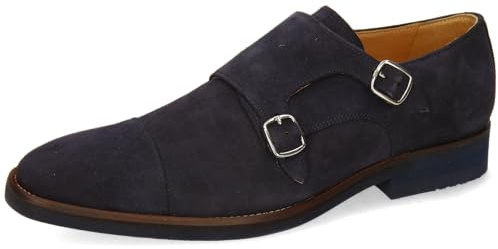Melvin & Hamilton Men's Monk-Strap Loafer, Blue, 10