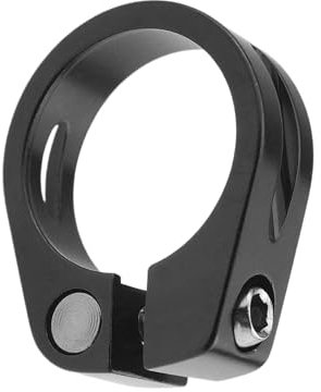 1 Stück Schwarze Rohrklemme, Fahrradsattelsitz, Sattelklemme, Aluminiumlegierung, Sattelrohrklemme, Fahrradzubehör, Mountainbike-Adapter