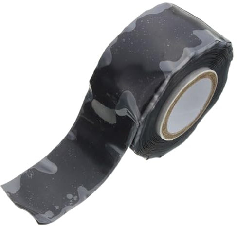 Uonguon Fusing Tape, Weatherproof Grip, Silicone Seal Band, Insulating Material, Sturdy Design, Great For Pipe Repairs, (1 Piece, Black), Ideal For Leak Fixes