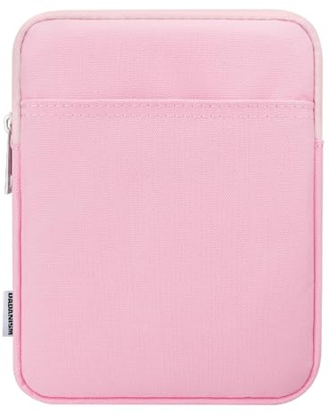 Dadanism 6-7 Inch Universal Padded Sleeve for 7 Colorsoft Signature Edition eReader 2024 and 6 eReader Book, Protective Sleeve Pouch Bag Carrying Case for Kobo E-Reader, Flowers Pink