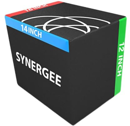 Ronyme Jump Box Attrezzo Plyometrico Casa Palestra Allenamento Agilità PVC Sicuro Resistente Adatto per Esercizi di Salto Equilibrio Allenamenti di, Style B