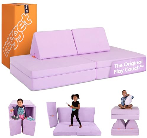 Nugget - The Original Play Couch for Kids - Modular Foam Children's Sofa for Playroom, Imagination, & Creative Open Ended Play - Washable & Convertible Playroom Furniture, Moonshot