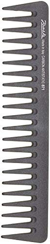 Jäneke Carbon-Kamm, Styler, Strähnenkamm mit extrem grober Zahnung, Länge: 7 1/2 Zoll
