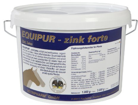 Equipur Zink forte P Ergänzungsfuttermittel für Pferde bei Zinkmangel 3kg