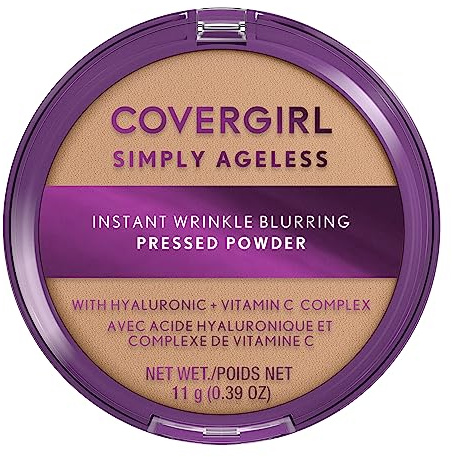 Covergirl Simply Ageless Instant Wrinkle Blurring Pressed Powder, Buff Beige, 0.39 Oz.