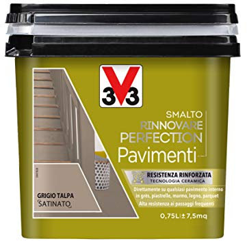 V33 SMALTO RINNOVARE PERFECTION PAVIMENTI Grigio Talpa Satinato 0,75 L