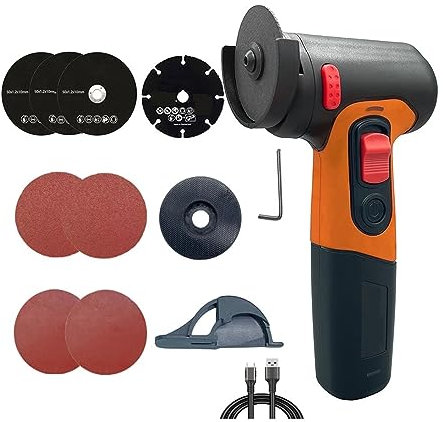 Lucidatrice, levigatrice orbitale, Smerigliatrice angolare a batteria Mini levigatrice Lucidatrice a batteria al litio ricaricabile USB Rettifica Taglio Utensili elettrici fai-da-te per levigatura, lu