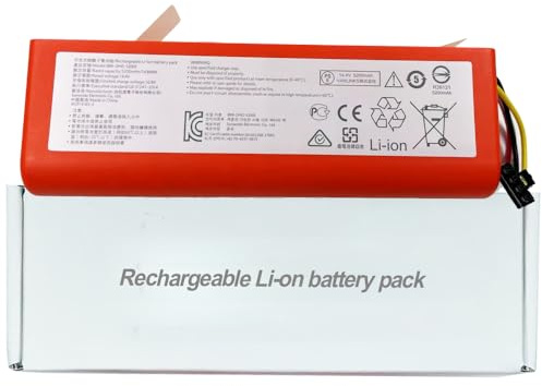 Original Geoviizon Akku für roborock S4 S5 S6 S7 S8 S50 S55 Max/MaxV/MaxV Ultra/Pure, Q5 Q7 Q8 Max/Max+/Max Plus,Qrevo Pro/S/MAX,5200 mAh, BRR-2P4S-52005, 14,4 V, 74,88 Wh