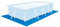 Lona de suelo cuadrada, 200 x 300/250 x 340/250 x 450/300 x 500 cm, para piscinas elevadas, doble material de polietileno azul, azul