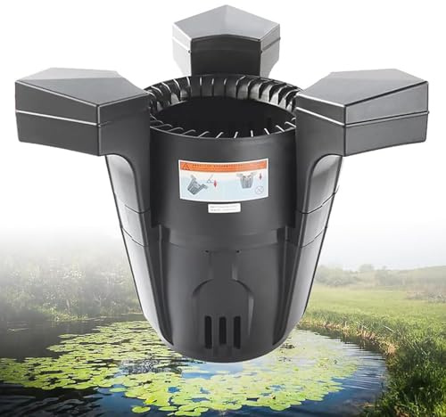 Teichskimmer mit Pumpe - 43W/70W Absaugung zur automatischen Oberflächenabsaugung - Ideal für Pools, Teiche, Seen - Gartenklärer