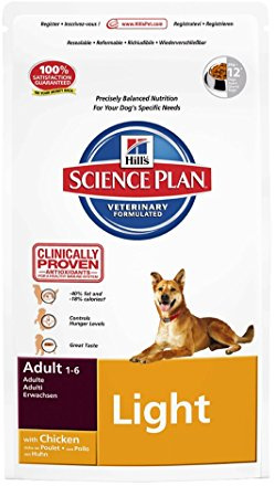 Hill's Science Plan Canine Adult Light Medium mangime Secco Pollo 12kg