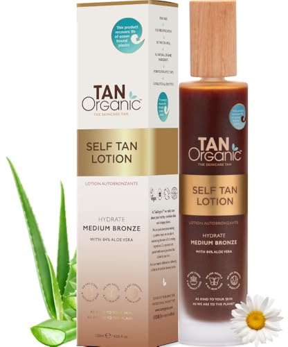 TanOrganic Self Tanning Lotion Fake Tan Certified Organic Natural Vegan 100ml