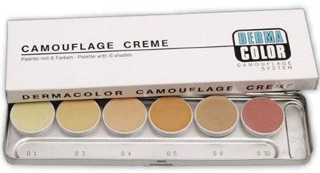 Dermacolor Camouflage Palette 6 Farben, Farbsortierung:H