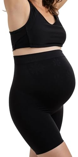 Belevation Womens Maternity Shapewear Mid-Thigh Pettipant Medium Black