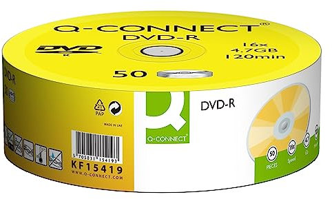 Q-Connect DVD-R 4.7GB Cake Box (Pack of 50) KF15419