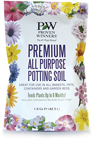 Premium All Purpose Potting Soil, 1.5 cu. ft. Bag, Black